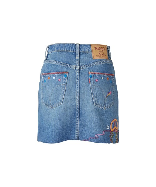 ☆27インチ HYSTERIC GLAMOUR デニムスカート バックレースアップ マイクロミニデニムスカート|HYSTERIC