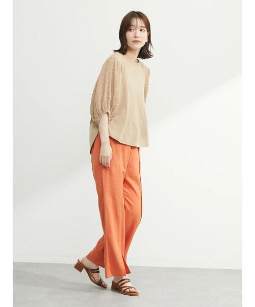 RAY CASSIN FAVORI（レイカズンフェバリ）の「・RAY CASSIN ドットスリーブプルオーバー（Tシャツ/カットソー・レディース・オフホワイト/ブラック/ベージュ・FREE）」の19枚目の写真