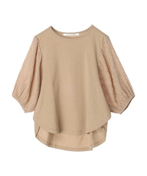 RAY CASSIN FAVORI（レイカズンフェバリ）の「・RAY CASSIN ドットスリーブプルオーバー（Tシャツ/カットソー・レディース・オフホワイト/ブラック/ベージュ・FREE）」の14枚目の写真