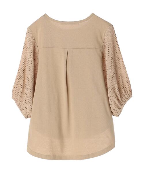 RAY CASSIN FAVORI（レイカズンフェバリ）の「・RAY CASSIN ドットスリーブプルオーバー（Tシャツ/カットソー・レディース・オフホワイト/ブラック/ベージュ・FREE）」の17枚目の写真