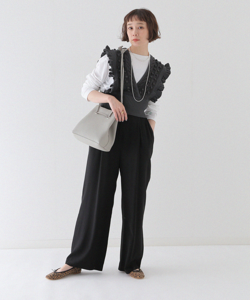 JOURNAL STANDARD relume SELECT(ジャーナルスタンダードレリュームセレクト)の「《追加》RELUMEポシェット(ハンドバッグ・レディース・ブラック/ネイビー/グレー/キャメル・FREE)」の6枚目の写真
