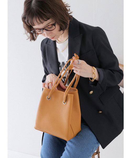 JOURNAL STANDARD relume SELECT(ジャーナルスタンダードレリュームセレクト)の「《追加》RELUMEポシェット(ハンドバッグ・レディース・ブラック/ネイビー/グレー/キャメル・FREE)」の8枚目の写真
