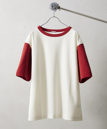 PLATING SMOOTH オーバーサイズリンガー半袖Tシャツ