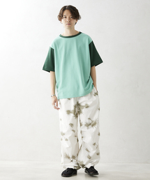 PLATING SMOOTH オーバーサイズリンガー半袖Tシャツ