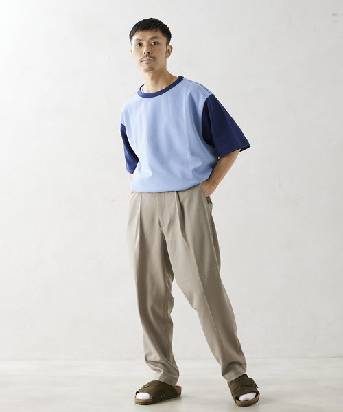 JOURNAL STANDARD relume(ジャーナルスタンダード レリューム)の「PLATING SMOOTH オーバーサイズリンガー半袖Tシャツ(Tシャツ/カットソー・メンズ・ホワイト/ライトグリーン/ラベンダー/ホワイト系その他/ブルー系その他・LARGE/MEDIUM)」の19枚目の写真