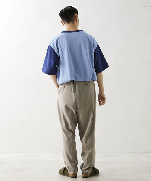 JOURNAL STANDARD relume(ジャーナルスタンダード レリューム)の「PLATING SMOOTH オーバーサイズリンガー半袖Tシャツ(Tシャツ/カットソー・メンズ・ホワイト/ライトグリーン/ラベンダー/ホワイト系その他/ブルー系その他・LARGE/MEDIUM)」の10枚目の写真