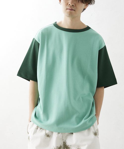 JOURNAL STANDARD relume(ジャーナルスタンダード レリューム)の「PLATING SMOOTH オーバーサイズリンガー半袖Tシャツ(Tシャツ/カットソー・メンズ・ホワイト/ライトグリーン/ラベンダー/ホワイト系その他/ブルー系その他・LARGE/MEDIUM)」の11枚目の写真