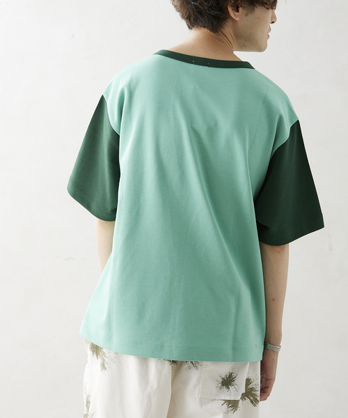 JOURNAL STANDARD relume(ジャーナルスタンダード レリューム)の「PLATING SMOOTH オーバーサイズリンガー半袖Tシャツ(Tシャツ/カットソー・メンズ・ホワイト/ライトグリーン/ラベンダー/ホワイト系その他/ブルー系その他・LARGE/MEDIUM)」の7枚目の写真