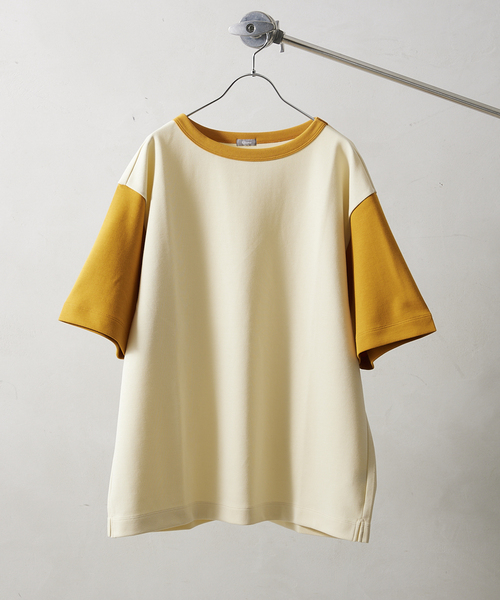 JOURNAL STANDARD relume(ジャーナルスタンダード レリューム)の「PLATING SMOOTH オーバーサイズリンガー半袖Tシャツ(Tシャツ/カットソー・メンズ・ホワイト/ライトグリーン/ラベンダー/ホワイト系その他/ブルー系その他・LARGE/MEDIUM)」の8枚目の写真