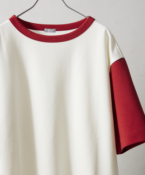 JOURNAL STANDARD relume(ジャーナルスタンダード レリューム)の「PLATING SMOOTH オーバーサイズリンガー半袖Tシャツ(Tシャツ/カットソー・メンズ・ホワイト/ライトグリーン/ラベンダー/ホワイト系その他/ブルー系その他・LARGE/MEDIUM)」の22枚目の写真