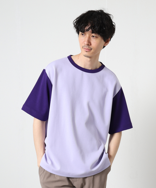 JOURNAL STANDARD relume(ジャーナルスタンダード レリューム)の「PLATING SMOOTH オーバーサイズリンガー半袖Tシャツ(Tシャツ/カットソー・メンズ・ホワイト/ライトグリーン/ラベンダー/ホワイト系その他/ブルー系その他・LARGE/MEDIUM)」の18枚目の写真