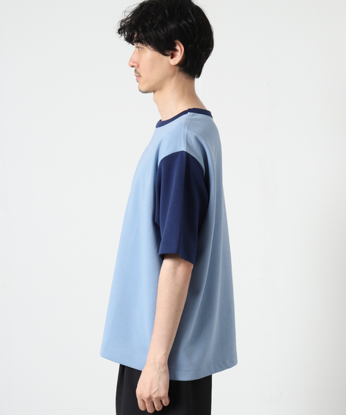 JOURNAL STANDARD relume(ジャーナルスタンダード レリューム)の「PLATING SMOOTH オーバーサイズリンガー半袖Tシャツ(Tシャツ/カットソー・メンズ・ホワイト/ライトグリーン/ラベンダー/ホワイト系その他/ブルー系その他・LARGE/MEDIUM)」の14枚目の写真