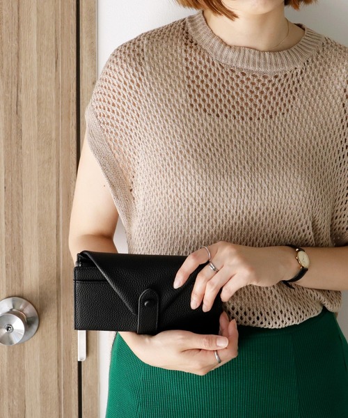 VitaFelice（ヴィータフェリーチェ）の「スキミング防止レター型長財布（財布・レディース・ブラック/スモークピンク/ゴールド/グリーン/シルバー系・FREE）」の18枚目の写真