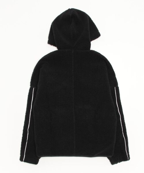 adidas(アディダス)の「adidas/アディダス フリースジャケット スリーストライプス/ハイネックジップパーカー 無地/オーバーサイズ RM015(その他アウター・メンズ・ネイビー/ベージュ/ブラック・XL/L/2XL/M/3XL)」の10枚目の写真