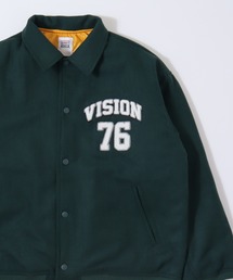 【VISION STREET WEAR】ビッグシルエット メルトンコーチジャケット