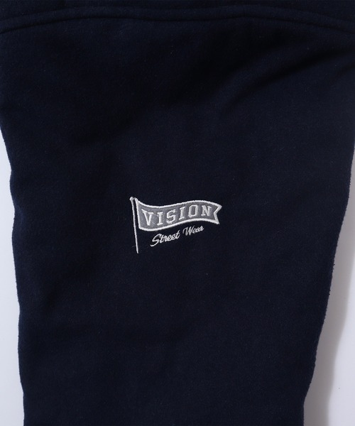 VISION STREET WEAR（ヴィジョンストリートウェア）の「【VISION STREET WEAR】ビッグシルエット メルトンコーチジャケット（スタジャン・レディース・ネイビー/ブラック/グリーン・MEDIUM/LARGE/X-LARGE）」の8枚目の写真