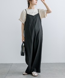 PUAL CE CIN | 麻テンセルストレッチサロペット(サロペット/オーバーオール)