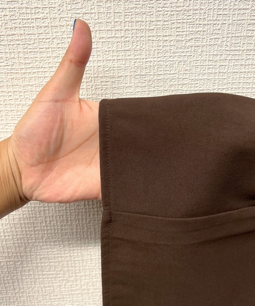 JUNOAH（ジュノア）の「ベルト付きハイウエストタイトスカート（スカート・レディース・ブラック/ワイン/カーキ/ブラウン/ベージュ/パープル/イエロー系その他・X-LARGE/MEDIUM/LARGE/SMALL）」の18枚目の写真