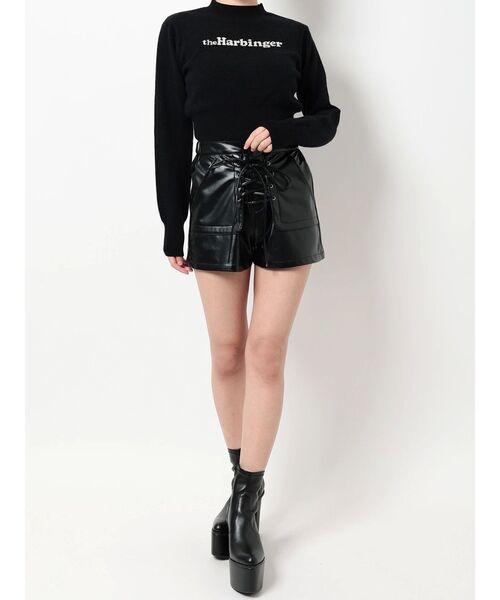 GYDA（ジェイダ）の「theHarbinger ニットトップス（ニット/セーター・レディース・アイボリー/ブラック/ベージュ・FREE）」の8枚目の写真