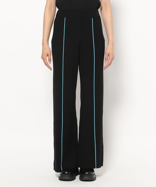 PAGEBOY（ページボーイ）の「カラーラインニットフレアパンツ（その他パンツ・レディース・ブラック/オフホワイト・FREE）」の11枚目の写真