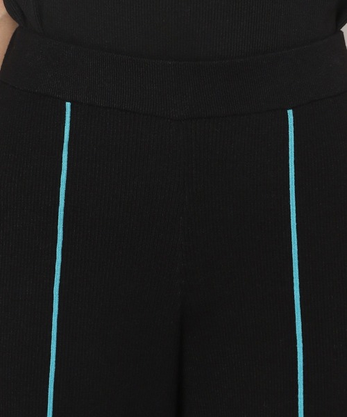 PAGEBOY（ページボーイ）の「カラーラインニットフレアパンツ（その他パンツ・レディース・ブラック/オフホワイト・FREE）」の14枚目の写真