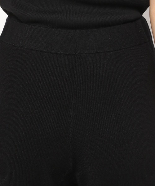 PAGEBOY（ページボーイ）の「カラーラインニットフレアパンツ（その他パンツ・レディース・ブラック/オフホワイト・FREE）」の16枚目の写真