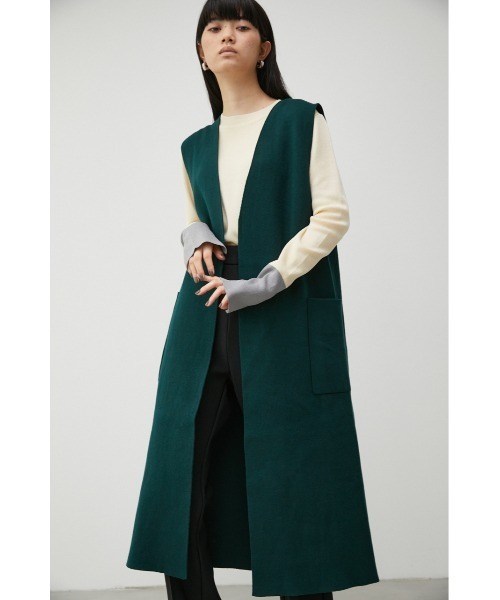 AZUL by moussy（アズールバイマウジー）の「BACK SLIT SWEATTER LONG