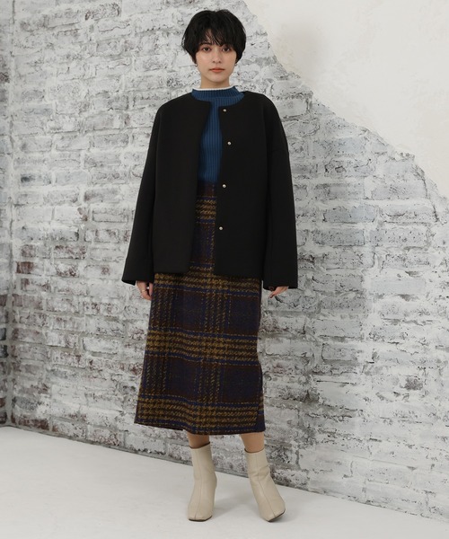 LOUISE ODIER(ルイーズオディール)の「ダンボールノーカラージャケット(ノーカラージャケット・レディース・グレー/ブラック/グレイッシュベージュ/モカ・LARGE/MEDIUM)」の16枚目の写真