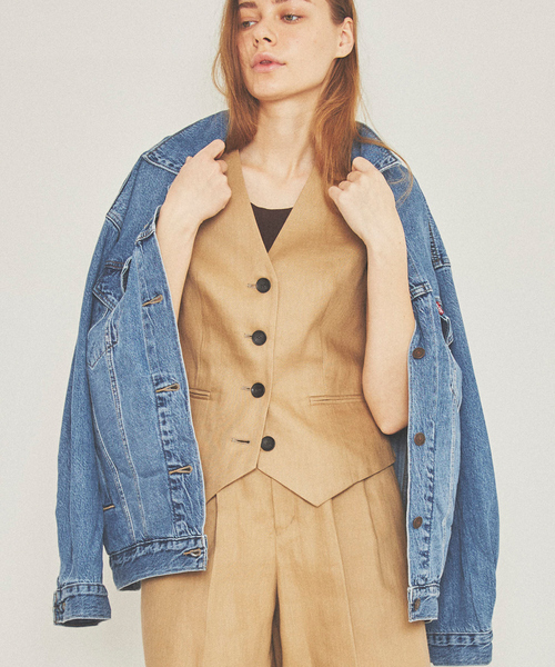 Levi's(リーバイス)の「LevisXL WOMENS TRUCKER2 Gジャン(デニムジャケット・レディース・ブルー・フリー)」の3枚目の写真