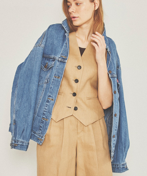 Levi's(リーバイス)の「LevisXL WOMENS TRUCKER2 Gジャン(デニムジャケット・レディース・ブルー・フリー)」の19枚目の写真