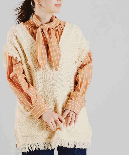 フリンジベストアームウォーマーセット/AC2311（ベスト）｜acro（アクロ）