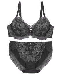 fran de lingerie | Classical　Floral クラシカルフローラル ブラ＆ショーツセット B65-G80カップ(ブラ&ショーツ)