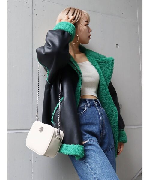 EVRIS（エヴリス）の「スクエアネッククロップドトップス（Tシャツ/カットソー・レディース・グレー/ホワイト/ブラック・FREE）」の7枚目の写真