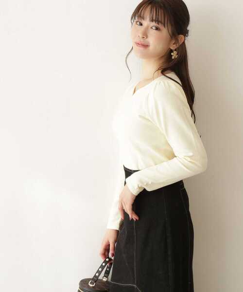 PROPORTION BODY DRESSING(プロポーションボディドレッシング)の「ハートカットアンジェリーナニット / 1213170101(ニット/セーター・レディース・イエロー/グレー/パープル・MEDIUM/SMALL)」の14枚目の写真