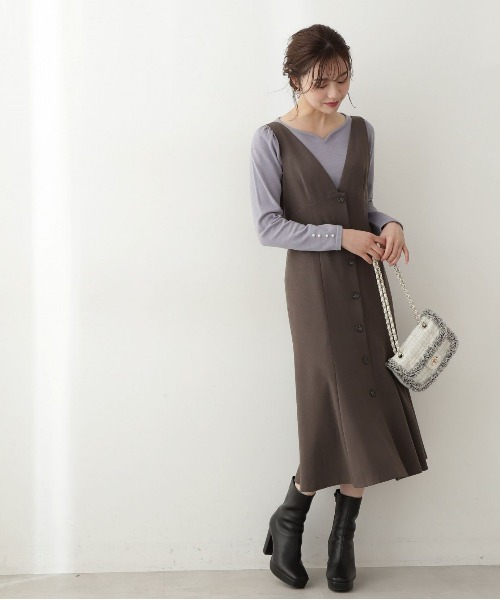 PROPORTION BODY DRESSING(プロポーションボディドレッシング)の「ハートカットアンジェリーナニット / 1213170101(ニット/セーター・レディース・イエロー/グレー/パープル・MEDIUM/SMALL)」の5枚目の写真