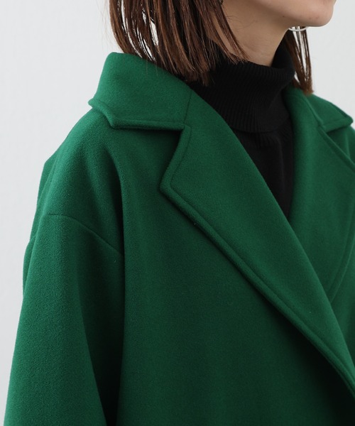 COLONY 2139（コロニートゥーワンスリーナイン）の「ダブルチェスターカラーコート（チェスターコート・レディース・パープル/オレンジ/グリーン・FREE）」の18枚目の写真