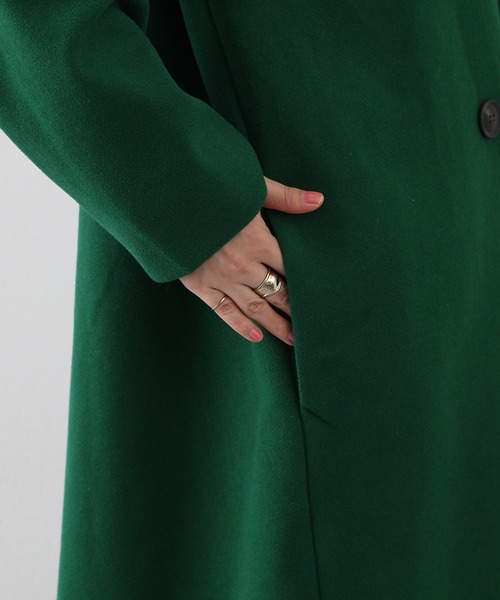 COLONY 2139（コロニートゥーワンスリーナイン）の「ダブルチェスターカラーコート（チェスターコート・レディース・パープル/オレンジ/グリーン・FREE）」の20枚目の写真