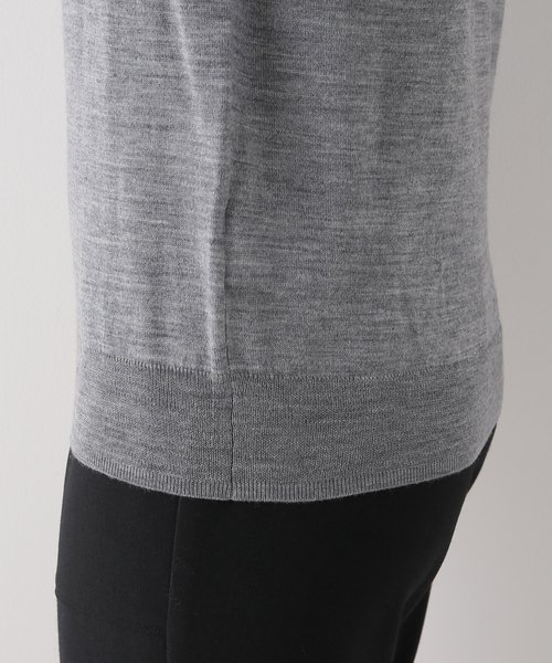 AP STUDIO（エーピーストゥディオ）の「バスターハイネックプルオーバーニット（ニット/セーター・レディース・ベージュ/チャコールグレー・FREE）」の7枚目の写真