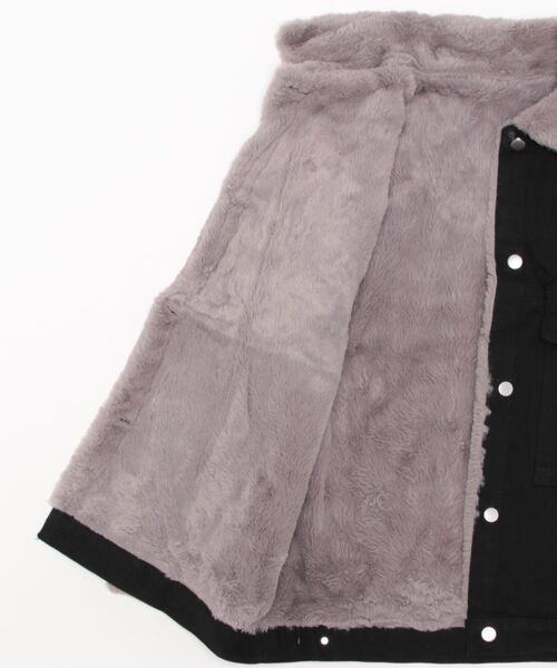 MAISON DE THERESE(メゾン ド テレーズ)の「デニムコート(デニムジャケット・レディース・ブラック/ブルー・M/L/XXL/XL/S)」の4枚目の写真