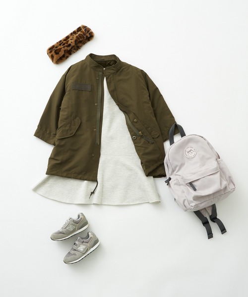 CIAOPANIC TYPY（チャオパニックティピー）の「【KIDS】【裏起毛】CVCスウェットマーメイドロングワンピース（ワンピース・キッズ・チャコールグレー/アイボリー/パープル・S/M/L/XL/XXL）」の4枚目の写真