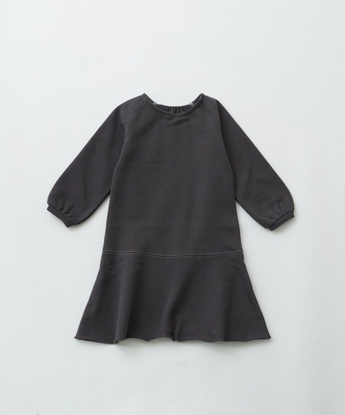 CIAOPANIC TYPY（チャオパニックティピー）の「【KIDS】【裏起毛】CVCスウェットマーメイドロングワンピース（ワンピース・キッズ・チャコールグレー/アイボリー/パープル・S/M/L/XL/XXL）」の8枚目の写真