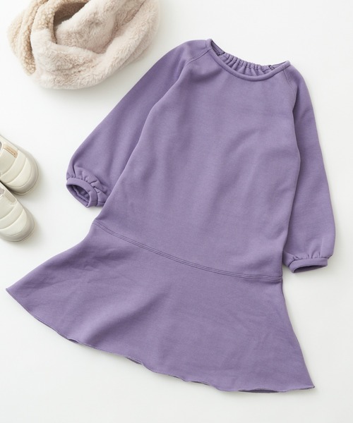 CIAOPANIC TYPY（チャオパニックティピー）の「【KIDS】【裏起毛】CVCスウェットマーメイドロングワンピース（ワンピース・キッズ・チャコールグレー/アイボリー/パープル・S/M/L/XL/XXL）」の16枚目の写真