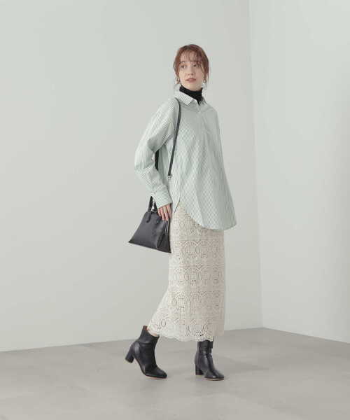 N.（N. Natural Beauty Basic）（エヌエヌナチュラルビューティーベーシック）の「チェーンデザインミニボストンバッグ（ハンドバッグ・レディース・ブラック/ホワイト/グリーン・ﾌﾘ-）」の18枚目の写真