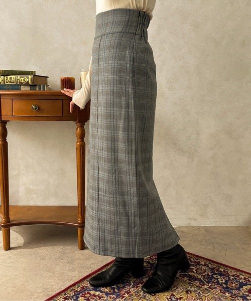 apres jour clair(アプレジュールクレア)の「【apres jour clair】【SETUP可能】アソートハイウエストナロースカート【ZOZOTOWN限定アイテム】(スカート・レディース・ブラウン系その他/ブラック系その他/ライトブラウン・フリー/X-LARGE)」の5枚目の写真