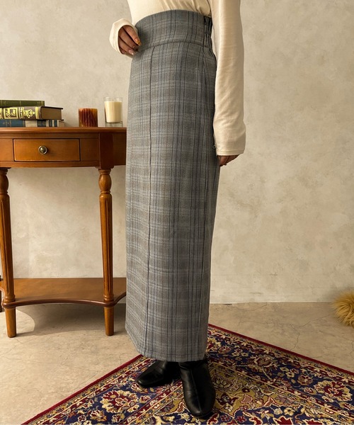 apres jour clair(アプレジュールクレア)の「【apres jour clair】【SETUP可能】アソートハイウエストナロースカート【ZOZOTOWN限定アイテム】(スカート・レディース・ブラウン系その他/ブラック系その他/ライトブラウン・フリー/X-LARGE)」の6枚目の写真