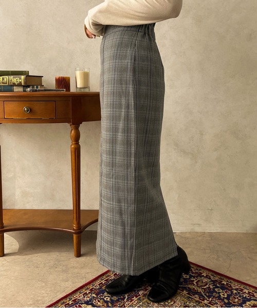 apres jour clair(アプレジュールクレア)の「【apres jour clair】【SETUP可能】アソートハイウエストナロースカート【ZOZOTOWN限定アイテム】(スカート・レディース・ブラウン系その他/ブラック系その他/ライトブラウン・フリー/X-LARGE)」の7枚目の写真