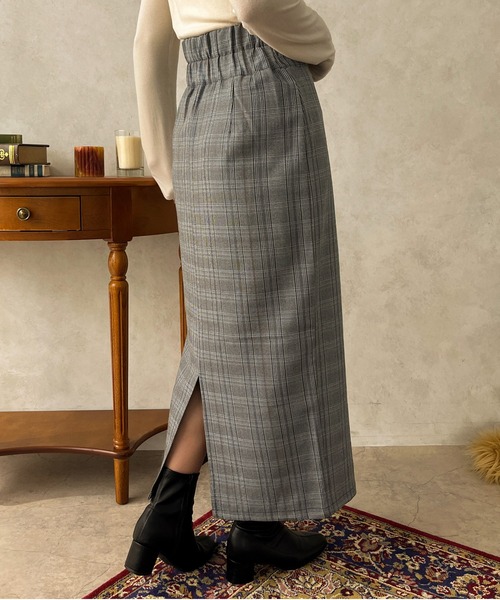 apres jour clair(アプレジュールクレア)の「【apres jour clair】【SETUP可能】アソートハイウエストナロースカート【ZOZOTOWN限定アイテム】(スカート・レディース・ブラウン系その他/ブラック系その他/ライトブラウン・フリー/X-LARGE)」の8枚目の写真