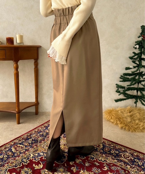 apres jour clair(アプレジュールクレア)の「【apres jour clair】【SETUP可能】アソートハイウエストナロースカート【ZOZOTOWN限定アイテム】(スカート・レディース・ブラウン系その他/ブラック系その他/ライトブラウン・フリー/X-LARGE)」の12枚目の写真