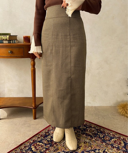 apres jour clair(アプレジュールクレア)の「【apres jour clair】【SETUP可能】アソートハイウエストナロースカート【ZOZOTOWN限定アイテム】(スカート・レディース・ブラウン系その他/ブラック系その他/ライトブラウン・フリー/X-LARGE)」の14枚目の写真