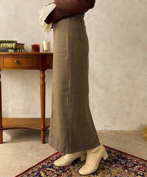 apres jour clair(アプレジュールクレア)の「【apres jour clair】【SETUP可能】アソートハイウエストナロースカート【ZOZOTOWN限定アイテム】(スカート・レディース・ブラウン系その他/ブラック系その他/ライトブラウン・フリー/X-LARGE)」の16枚目の写真